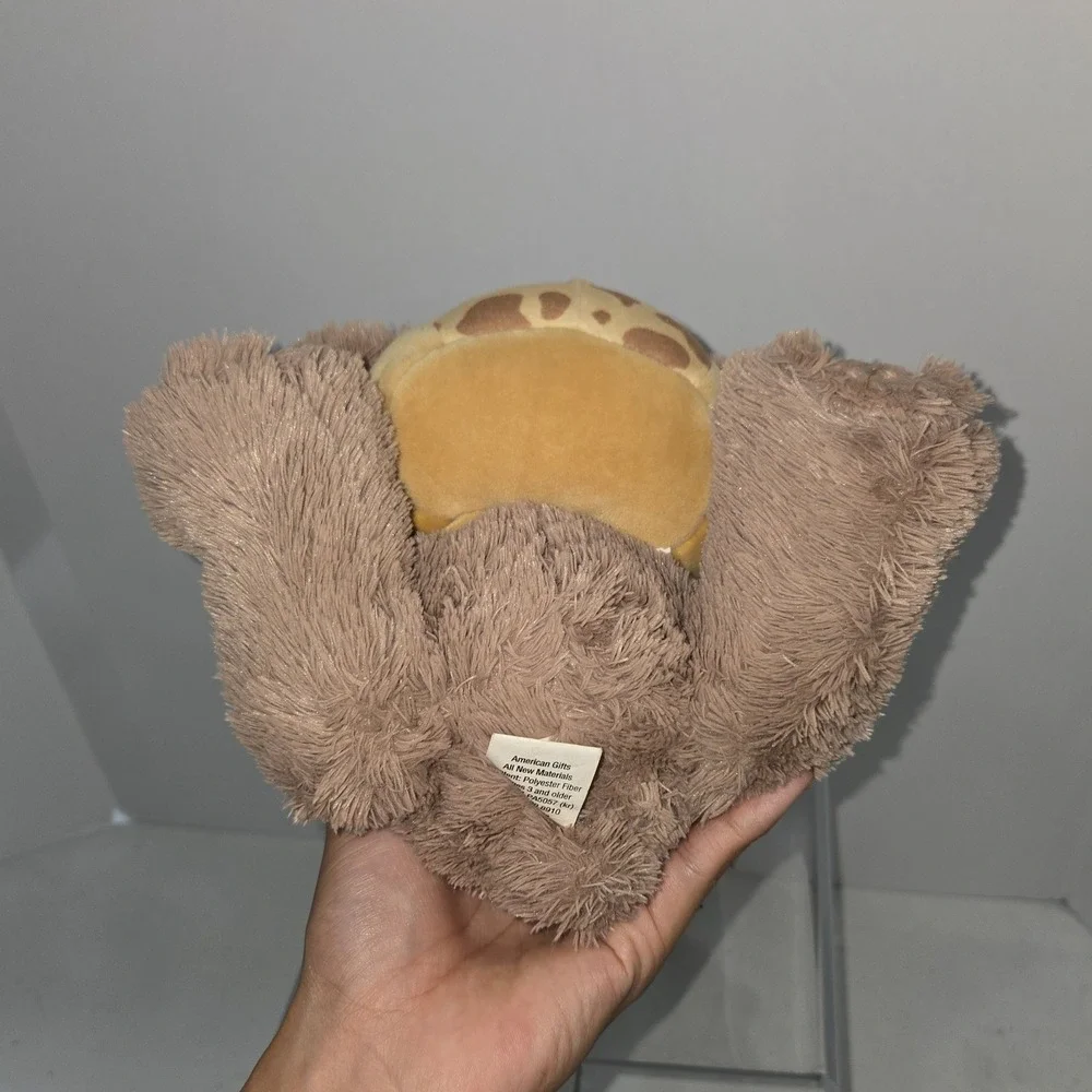 American Gifts Brown Teddy Bear Plush with Gary the Giraffe Squishmallow